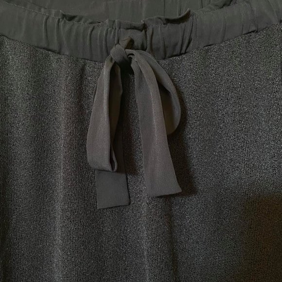 Eva Varro Sheer Drawstring Jogger Pant Size L Black - Picture 6 of 8